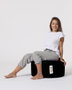 Atelier Del Sofa Round Pouf - Black
